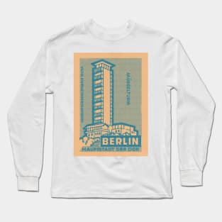 Berlin Haupstadt Vintage Styled Stamp/Matchbook Design Long Sleeve T-Shirt